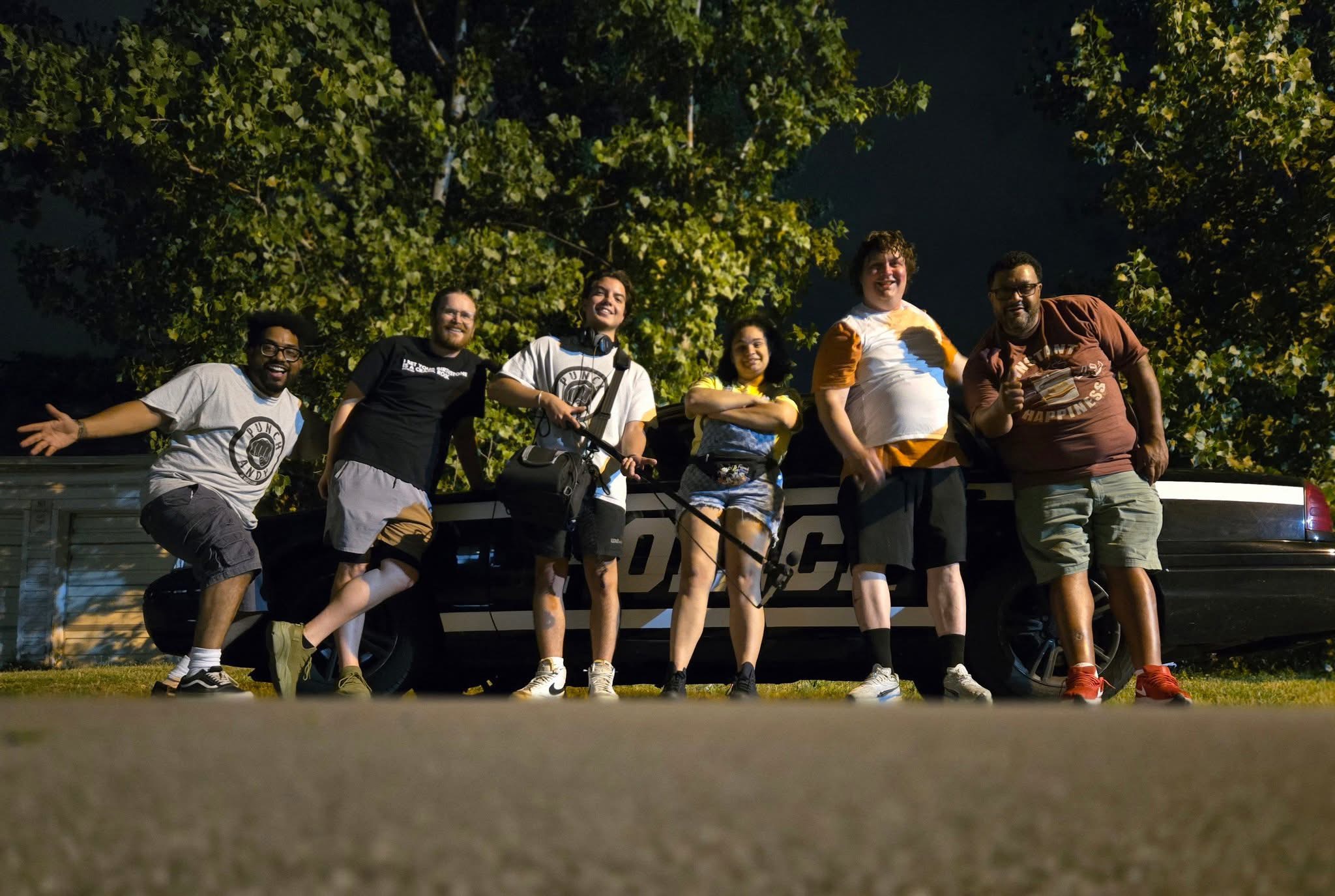 Director David Anderson, SUNY Erie students Cody Ryan, Ernesto Sanchez, Destiny Garcia, Writer and Executive Producer Andy Michalski, and Director Raynel Almonte (Photo Credit: Luminary Figures Group)